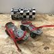 Old pair of roller skates midonn metal