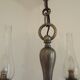 Flamish chandelier with 4 lights in hand-blown tin 5104