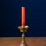 Vintage candle holder copper alloy