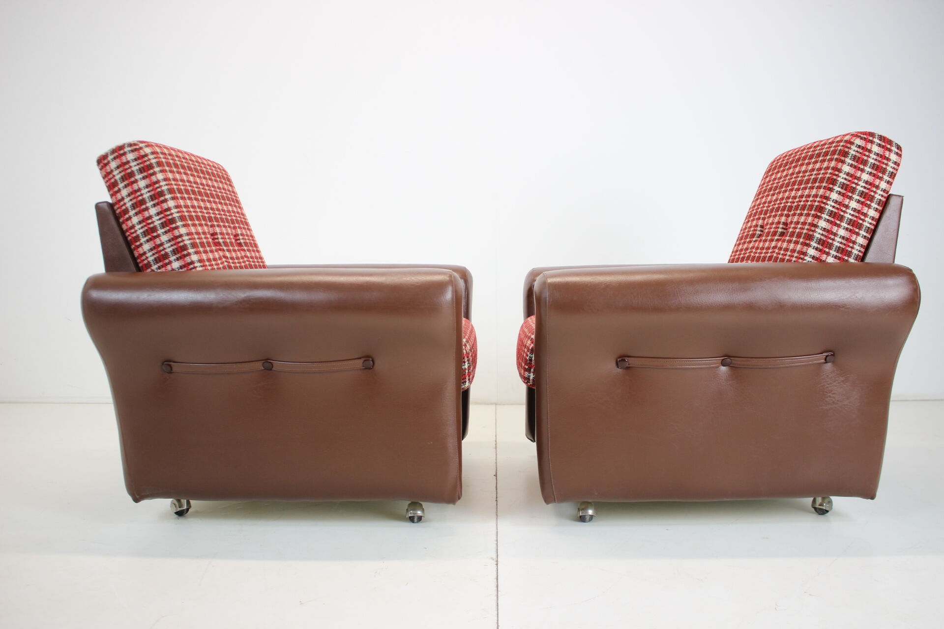 Pair of Mid-century Design Armchairs,Czechoslovakia,1960's.