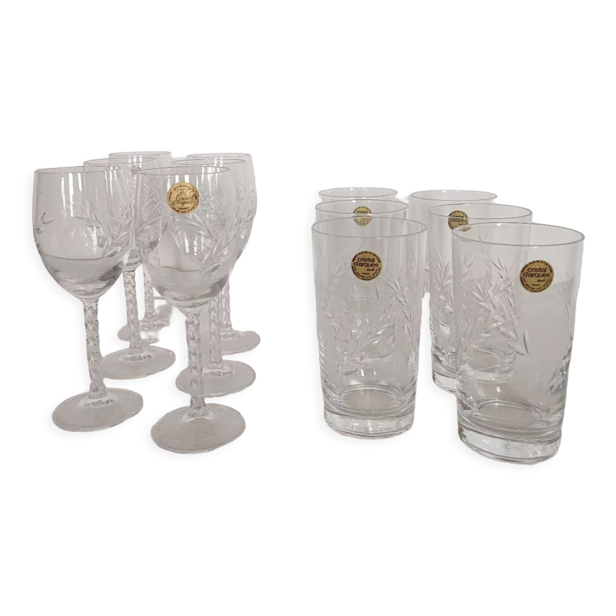 12 Arques crystal glasses model Epi