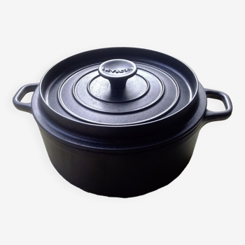 Invicta black cast iron casserole