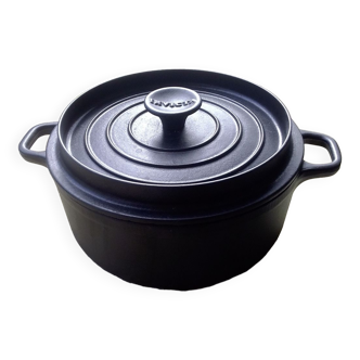 Invicta black cast iron casserole