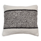 Rectangular patterned wool cushion