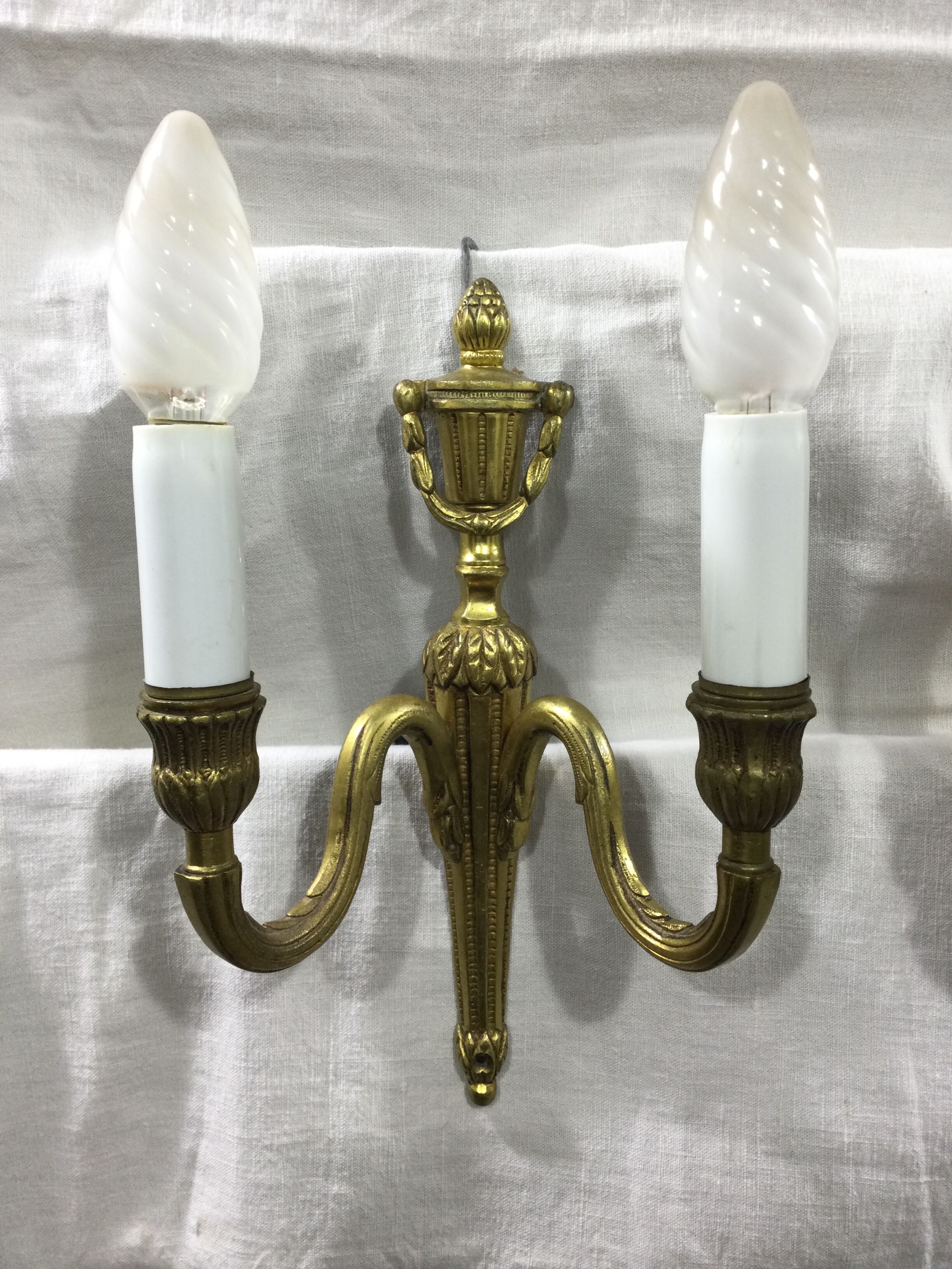 Pair of sconces Louis XVI Bronze