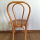 Chaise bistrot miel avec assise cannée