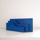 Blue metal mail holder from the 70s