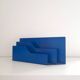 Porte courrier métal bleu années 70