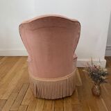 Old pink toad chair