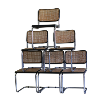 lot of 6 chairs "cesca"