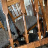Series of 6 chairs at the etruscan directoire d'epoque in mahogany, 1800