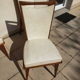 Set of 3 art deco chairs from the 50s