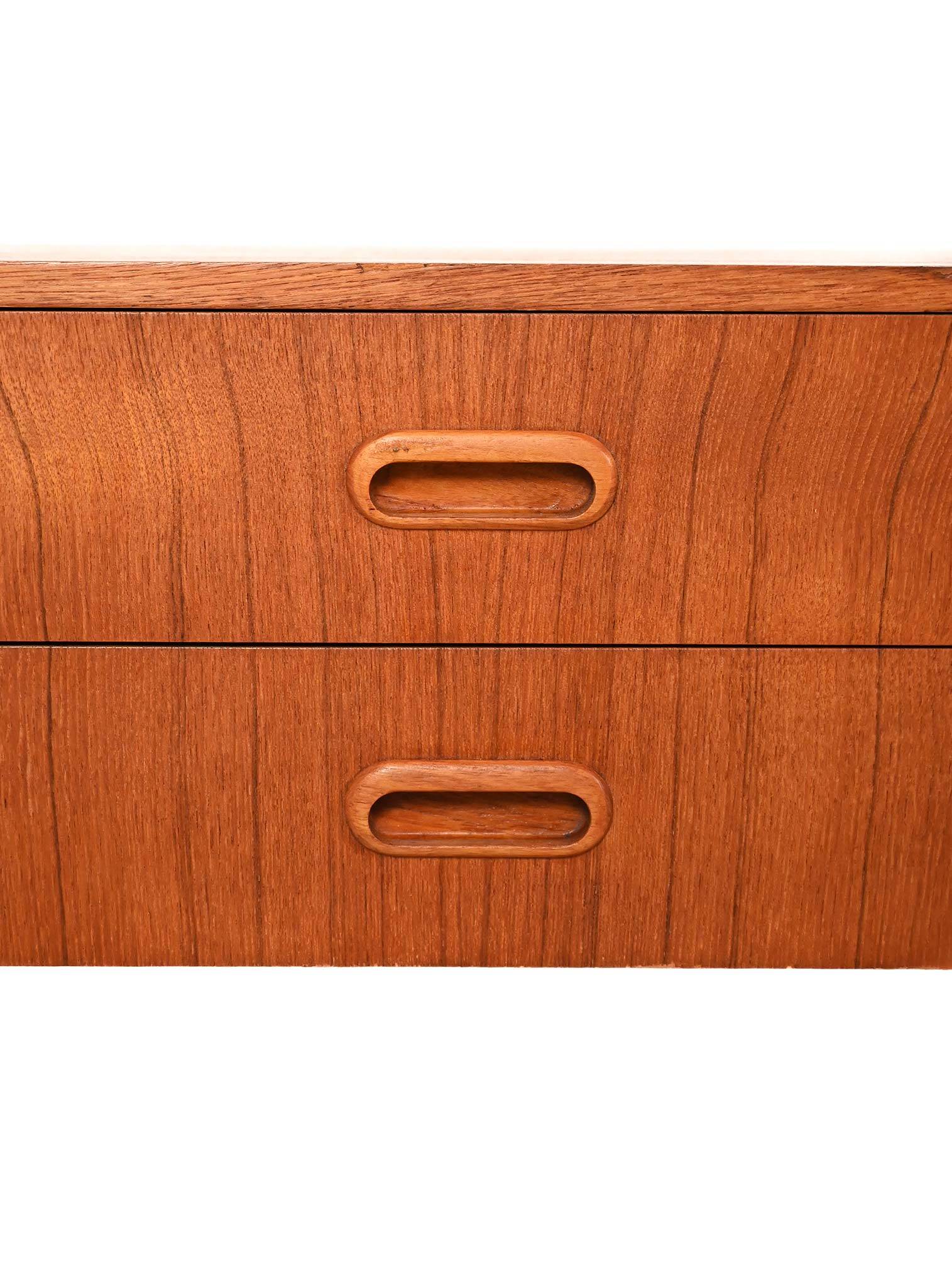 Scandinavian teak bedside table from the 1960s