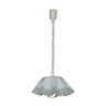 Vintage Glass hanging Lamp - White Plexiglas with stretch cord