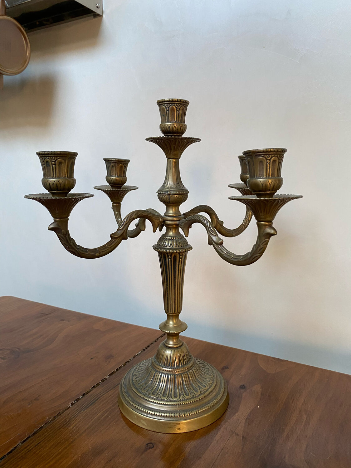 Brass candle holder