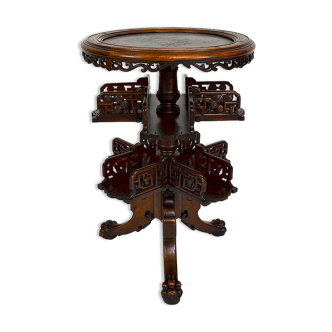 Pedestal table / Japanese rotating library circa 1880