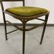 Art Nouveau chair in brass