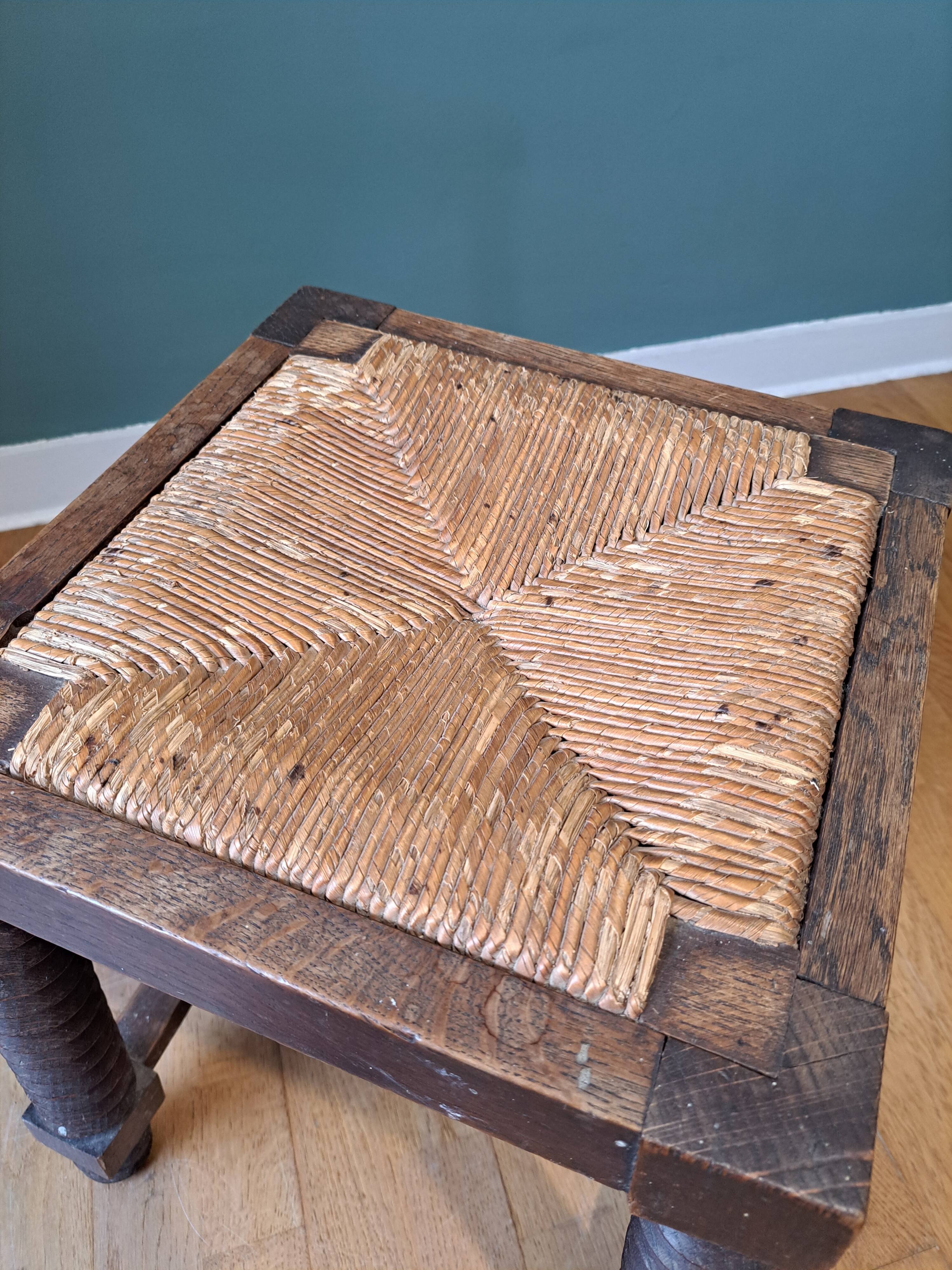 Arts and crafts square stool