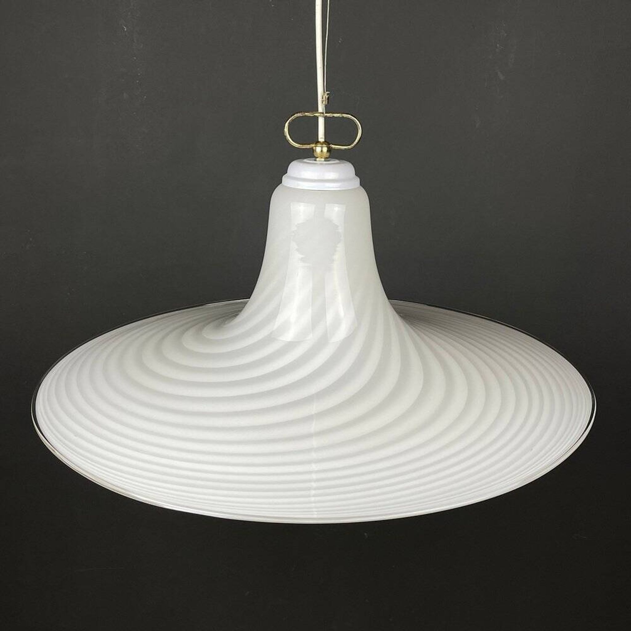 Murano glass pendant lamp Tourbillon by Vetri Murano, Italy, 1970s