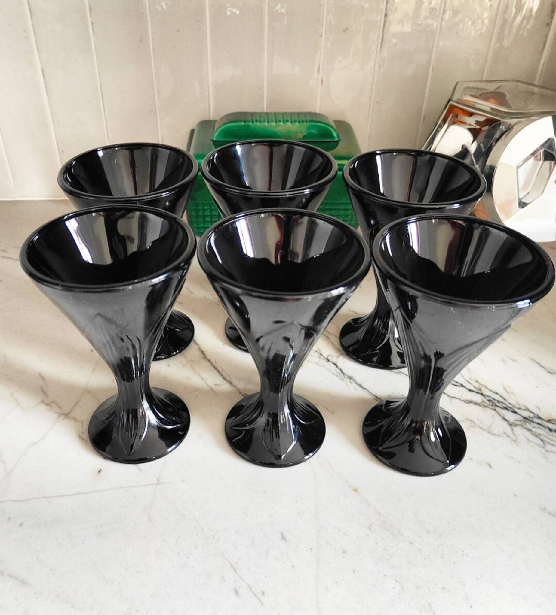 Set of 6 ice cream cups