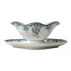 Vintage gravy boat Terre de fer French floral pattern