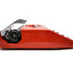 Hermes baby orange terracota typewriter revised new ribbon
