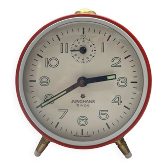 Vintage Junghans Bivox Red Alarm Clock