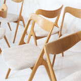 Ensemble de 6 chaises en chêne par Albin Johansson & sons 1960