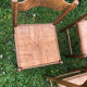 4 chaises bois et paille