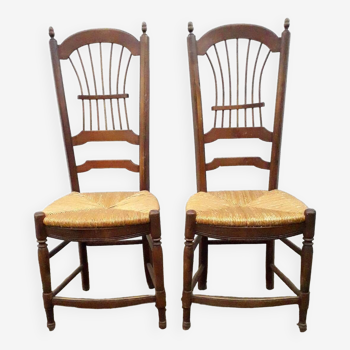 2 Chaises paillées