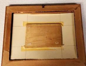 Huile sur panneau peinture Jardin de Villa Toscane