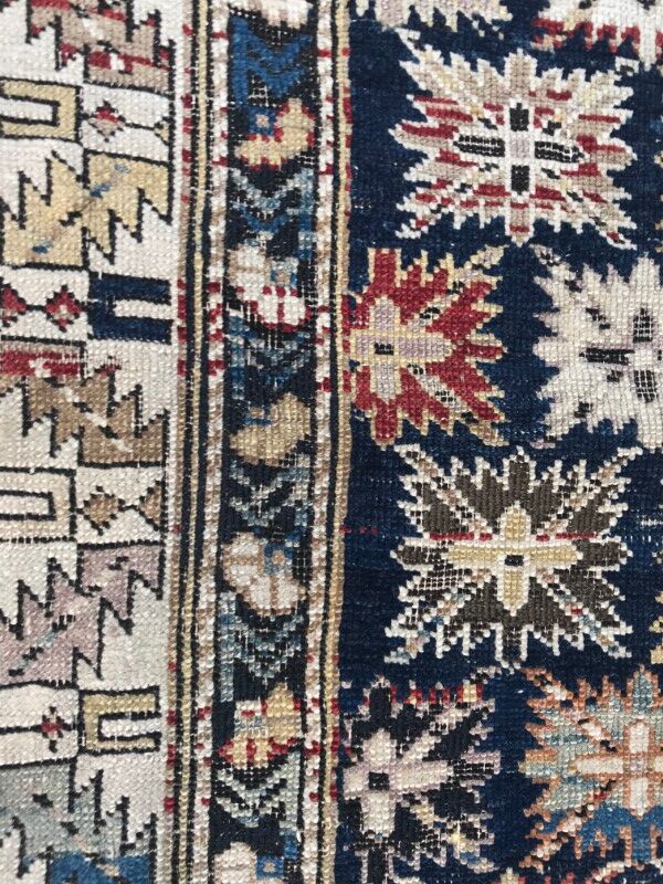 Caucasus Chirwan 19th century rug handmade 105 X 155 CM