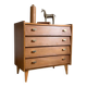 Vintage oak chest of drawers with 4 drawers
