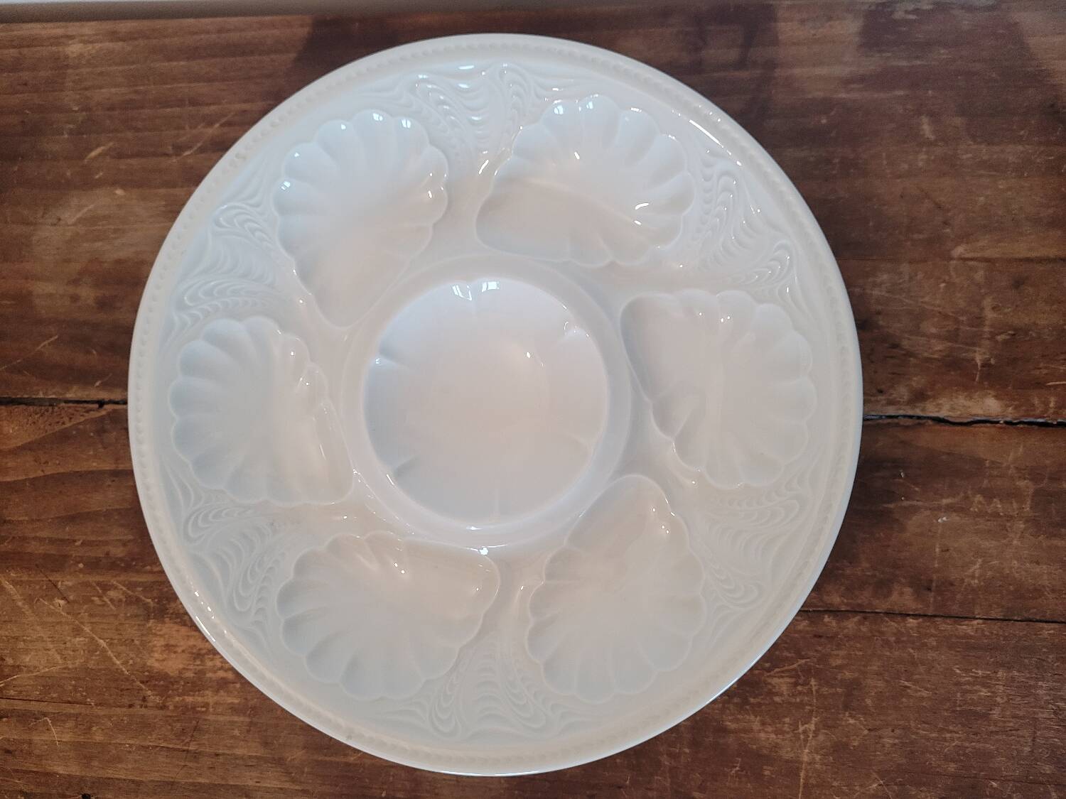 6 Limoges oyster plates