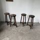 Oak bistro stools 1950