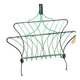 Vintage 50s metal and green wire magazine rack
