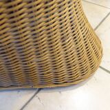Fauteuil lotus en osier