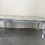 White patinated farmhouse table