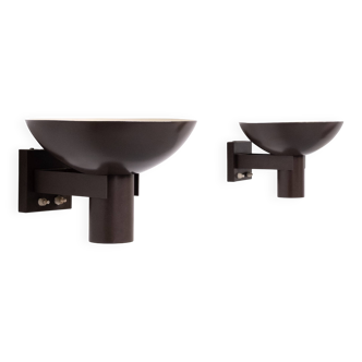 Pair philips nd60d diablo wall lamps 1960s holland