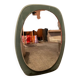 Vintage smoked glass mirror from the 70s