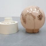 Vintage plafondlamp | Gemarmerd glas |  Groen