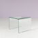 1980s glass "Waterfall" side table by Fiam, Italy