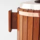 Vintage Danish Wood Ice Bucket with Copper Details, 1960's