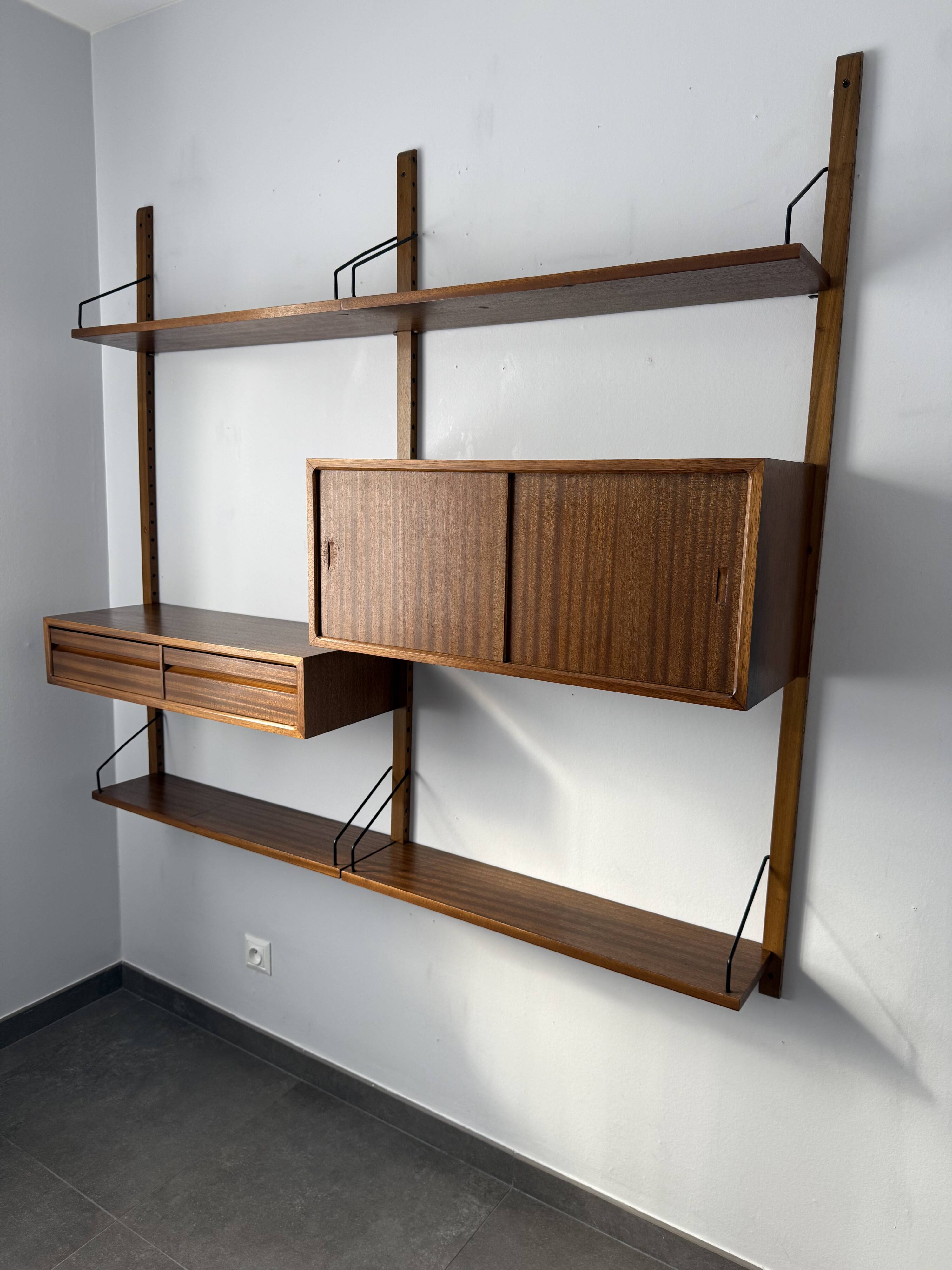 Poul Cadovius Denmark Scandinavian Bookcase, 1960s