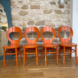 Set of 4 Baumann Mouette model chairs