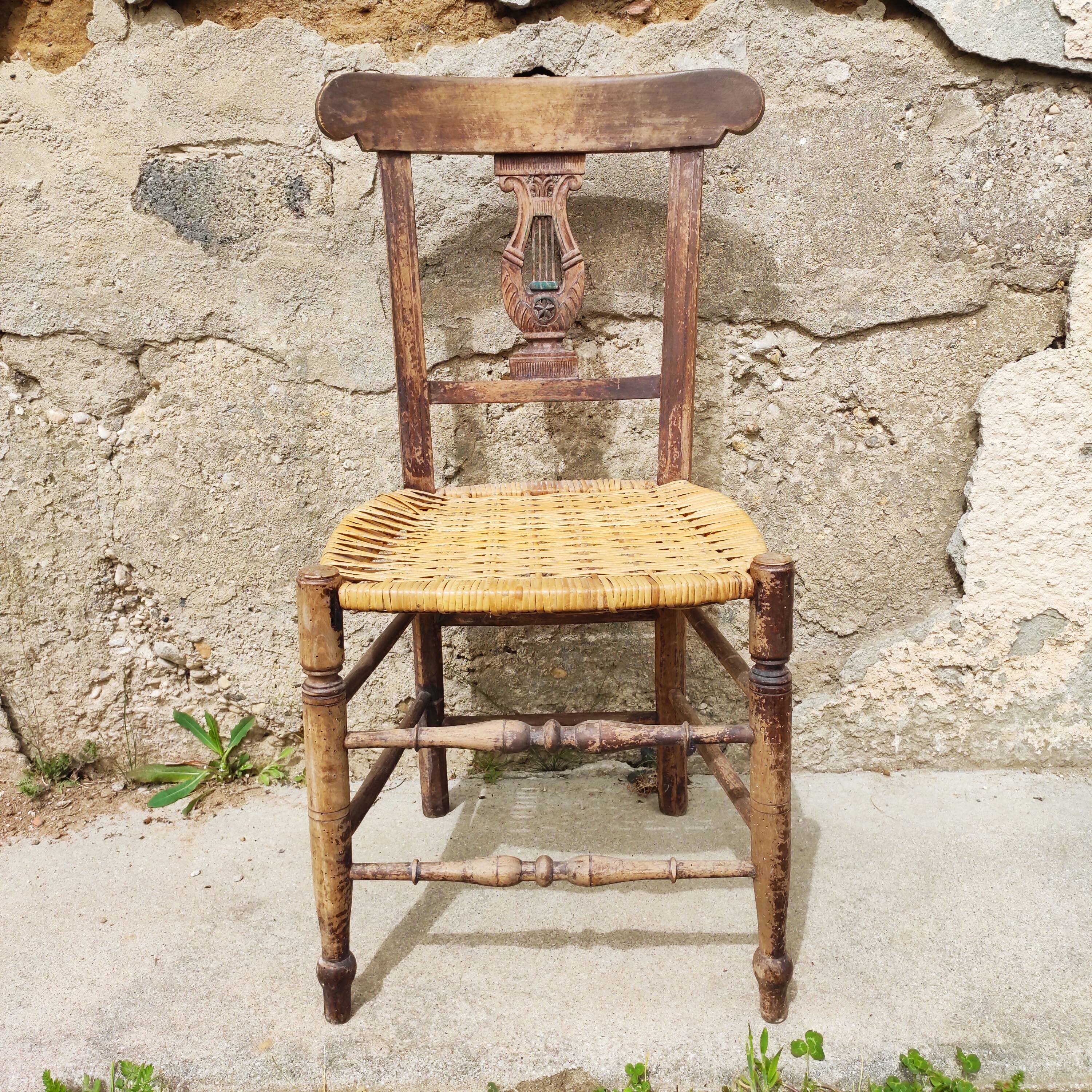 Antique patinated chair