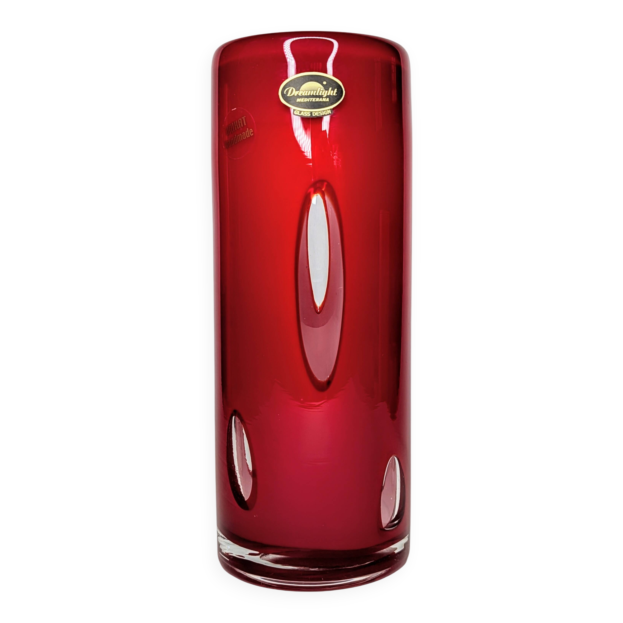 Vase Unikat Dreamlight space age bubbles red