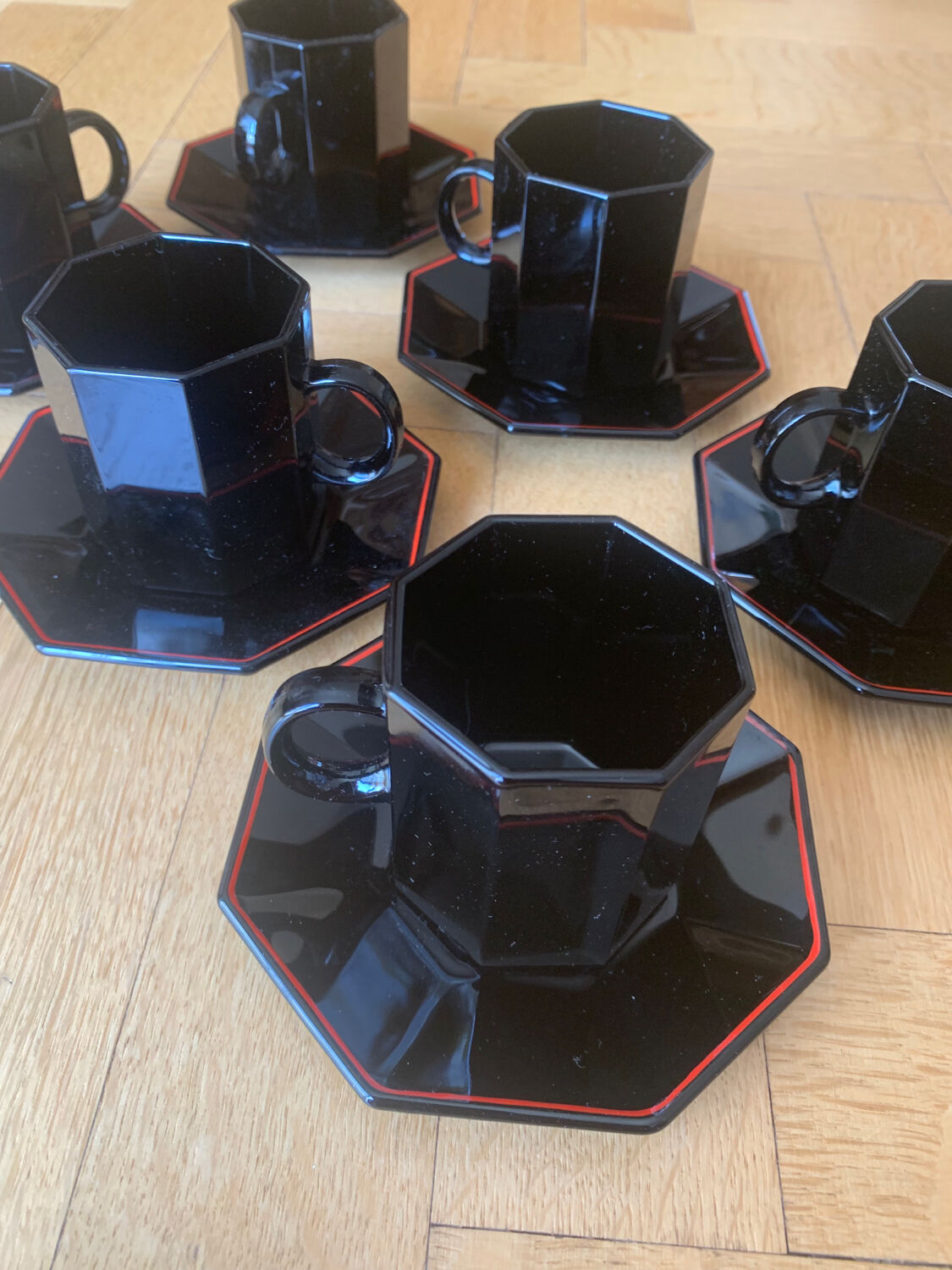 Geometric coffee cups