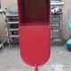 Mailbox us metal red