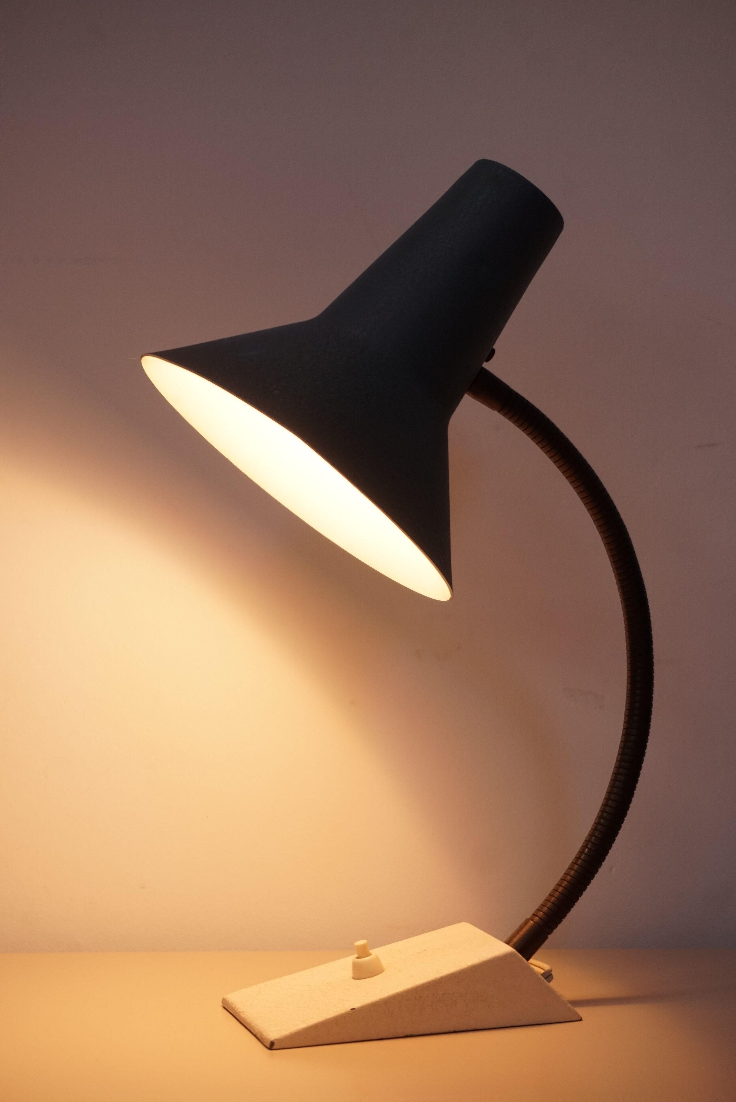 50s articulated lamp in metal
